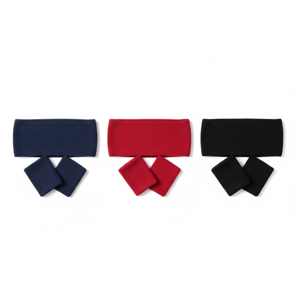 Sports Headband & Wristband Set – Moisture-Wicking Athletic Sweatbands